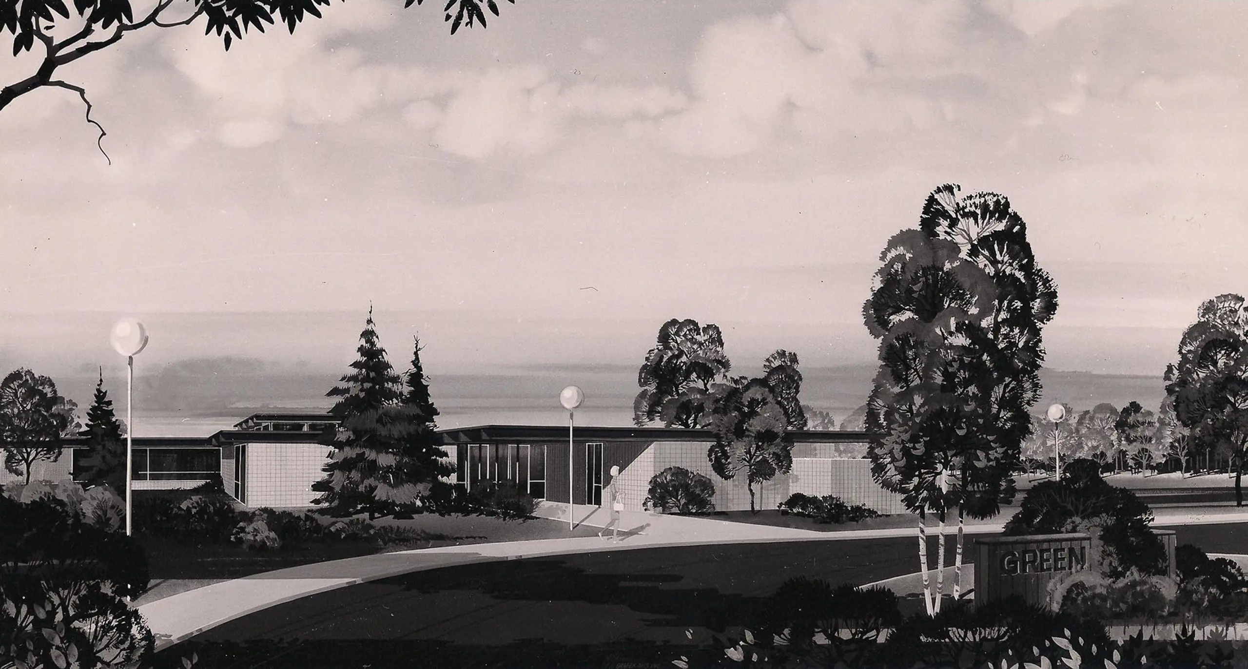 A rendering of Greenhills before it was built