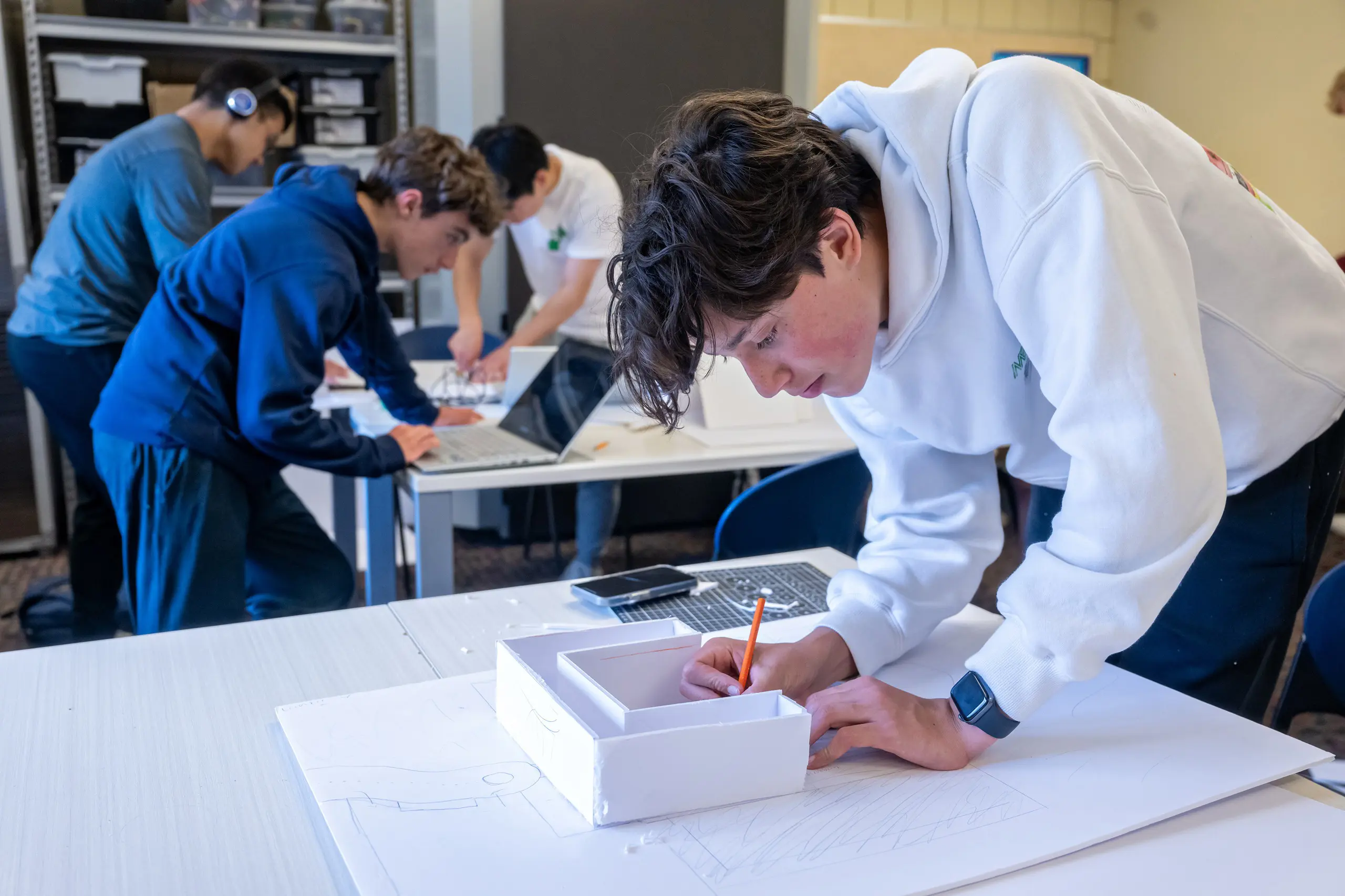 Construction in the applied engineering design class