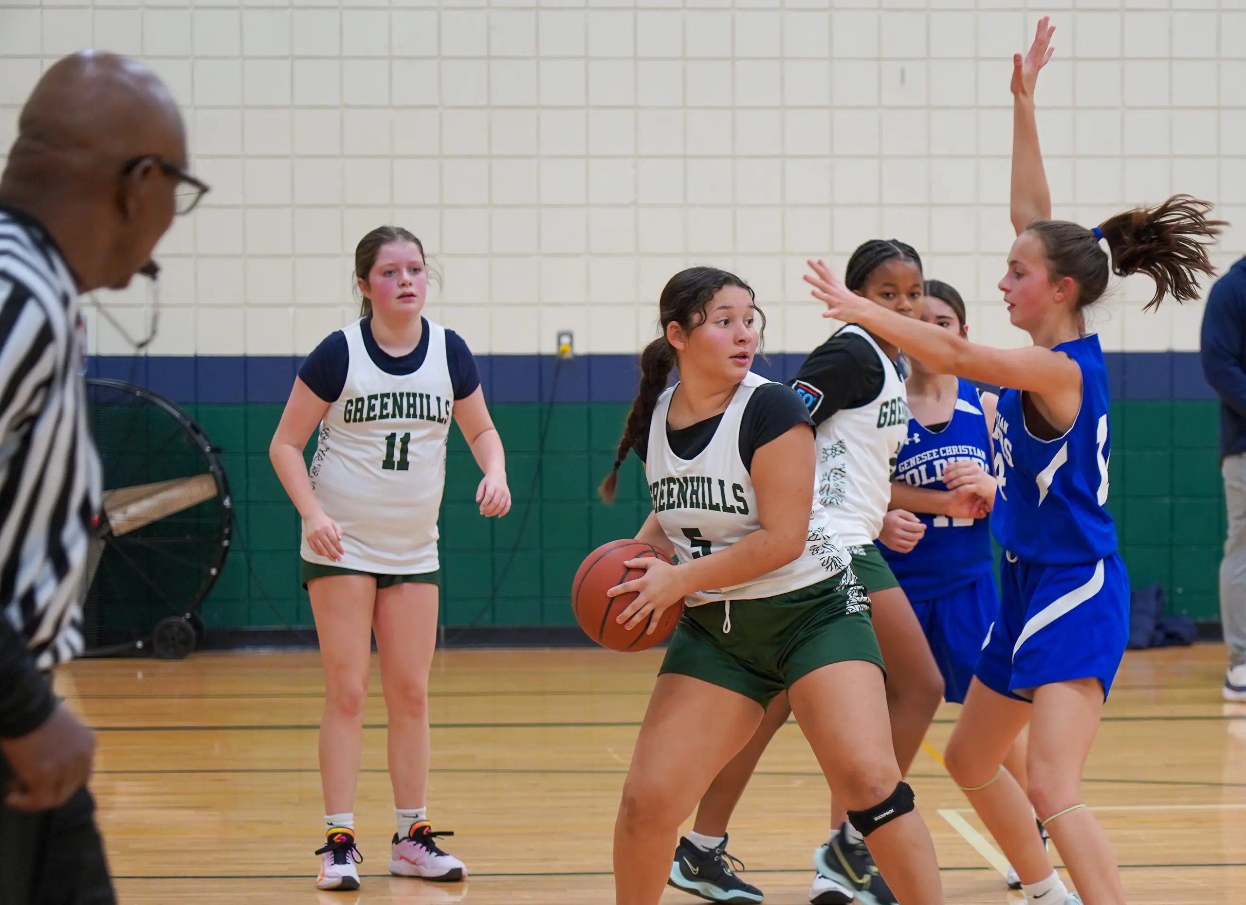 Middle school girls basketball game