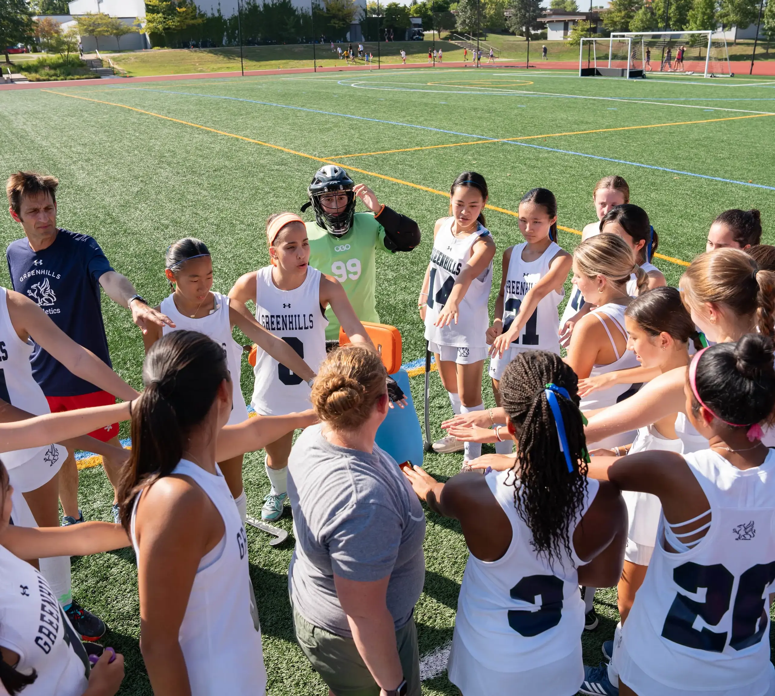 Greenhills Varsity Field Hockey Team Pregame